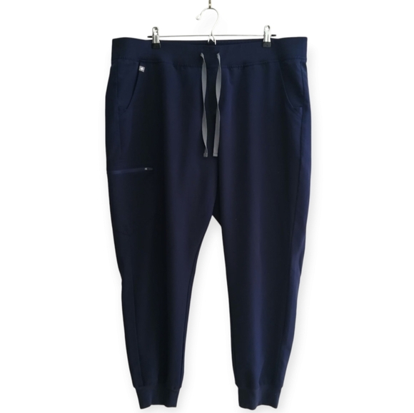 Figs Plus Size Zamora Joggers Medical Scrub Bottoms Navy Blue XXL - Picture 1 of 16